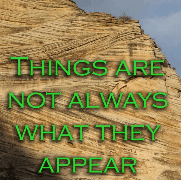 thingsarenotalwayswhattheyappear