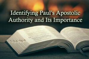 Identifying Paul’s Apostolic Authority and Its Importance