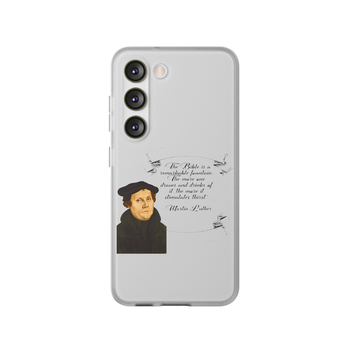 The Bible is a Remarkable Fountain - Martin Luther - Samsung Galaxy Flexi Cases