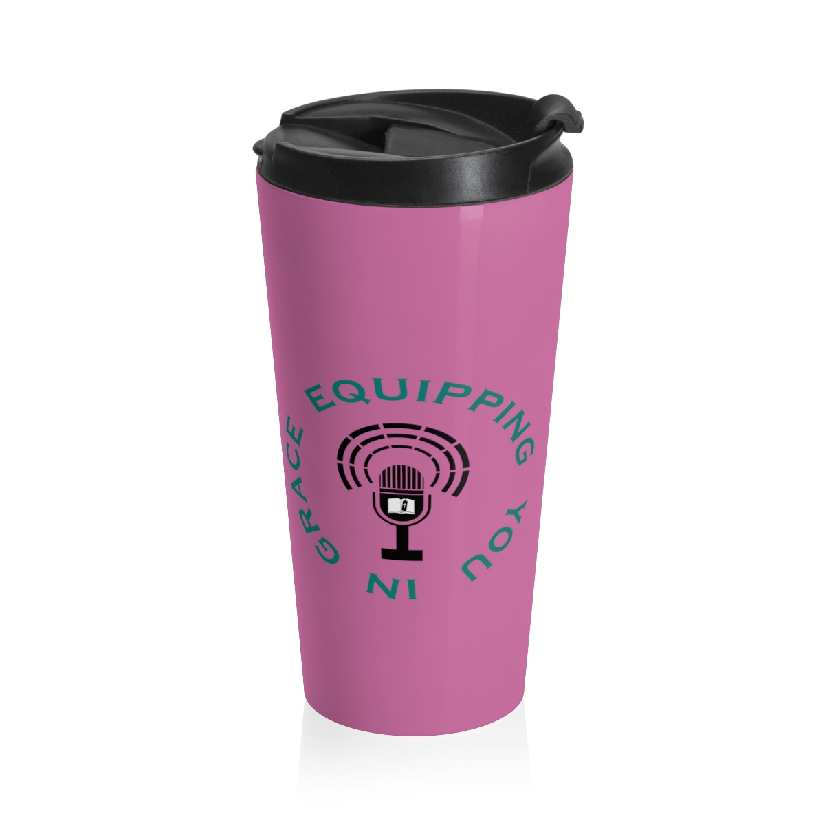 Equipping You in Grace - Pink - Stainless Steel Travel Mug