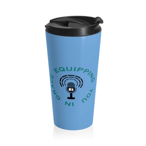 Equipping You in Grace - Blue - Stainless Steel Travel Mug