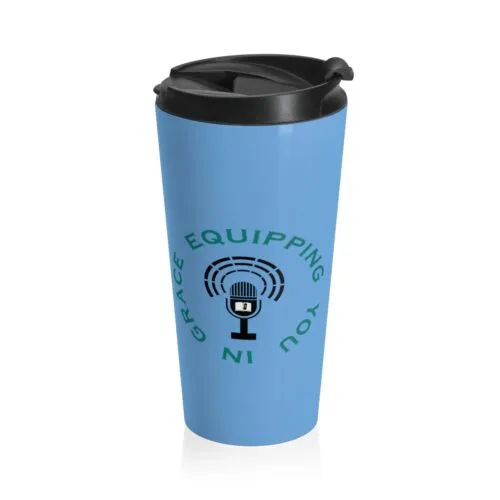 Equipping You in Grace - Blue - Stainless Steel Travel Mug