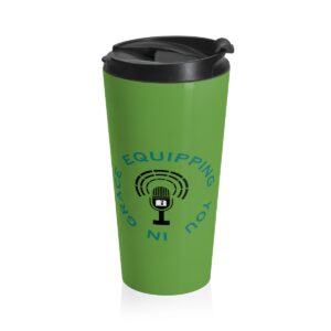 equipping-you-in-grace-green-stainless-steel-travel-mug