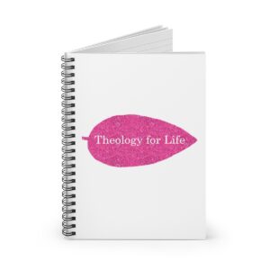 theology-for-life-hot-pink-glitter-and-white-spiral-notebook-ruled-line