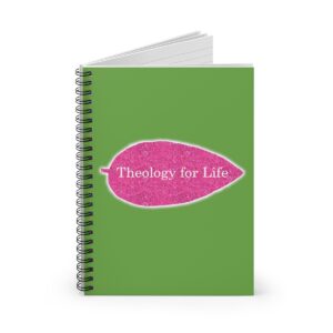 theology-for-life-hot-pink-glitter-and-green-spiral-notebook-ruled-line