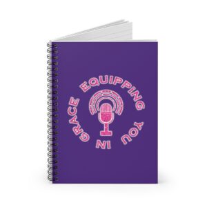 equipping-you-in-grace-hot-pink-glitter-and-dark-purple-spiral-notebook-ruled-line