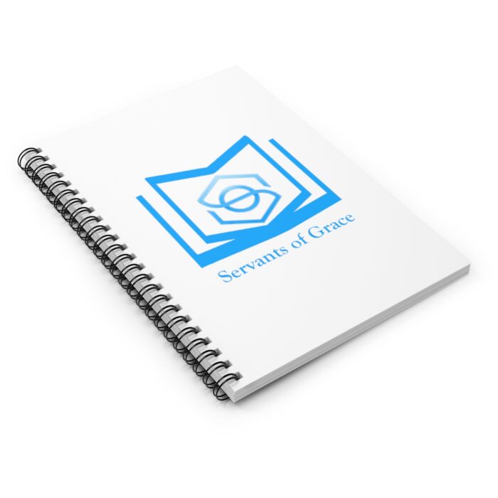 Servants of Grace - White, Blue Spiral Notebook - Ruled Line - Image 3