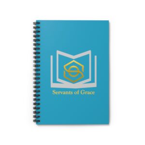 servants-of-grace-turquoise-gold-silver-spiral-notebook-ruled-line