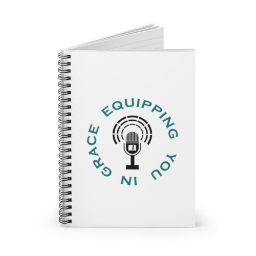 Equipping You in Grace - White - Spiral Notebook - Ruled Line
