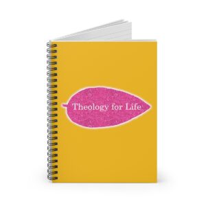 theology-for-life-hot-pink-glitter-and-goldenrod-spiral-notebook-ruled-line