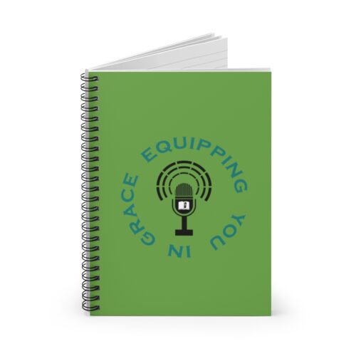 Equipping You in Grace - Green - Spiral Notebook - Ruled Line