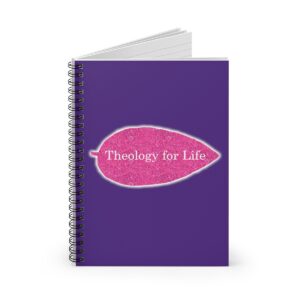 theology-for-life-hot-pink-glitter-and-dark-purple-spiral-notebook-ruled-line
