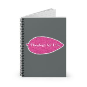 theology-for-life-hot-pink-glitter-and-dark-gray-spiral-notebook-ruled-line