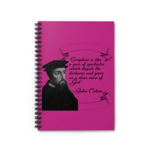 calvin-scripture-is-like-a-pair-of-spectacles-hot-pink-spiral-notebook-ruled-line