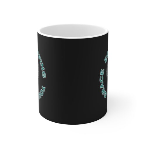 Equipping You in Grace - Black - Ceramic Mug 11oz