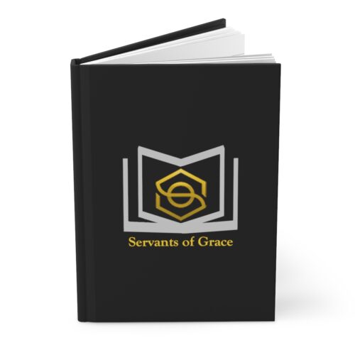 Servants of Grace - John 3:16 - Black, Gold, Silver Hardcover Journal Matte