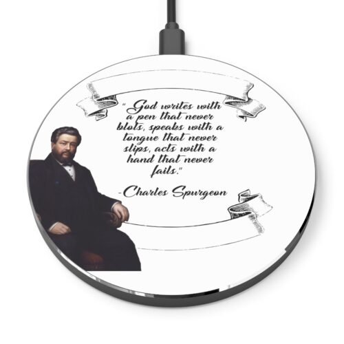 God Writes with a Pen that Never Blots - Spurgeon - Wireless Charger