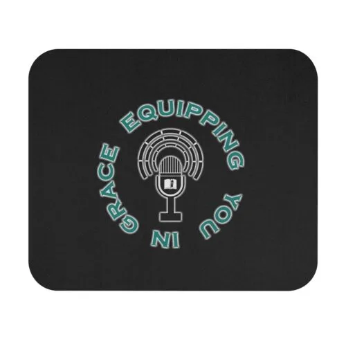 Equipping You in Grace - Black - Mouse Pad (Rectangle)
