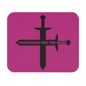 contending-for-the-word-pink-mouse-pad-rectangle