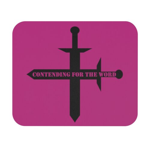 Contending for the Word - Pink - Mouse Pad (Rectangle)
