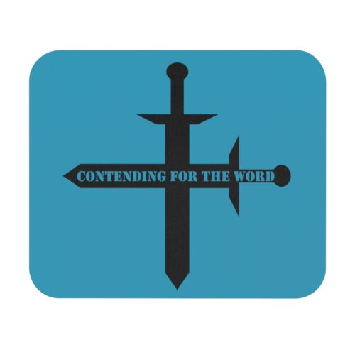 Contending for the Word - Turquoise - Mouse Pad (Rectangle)