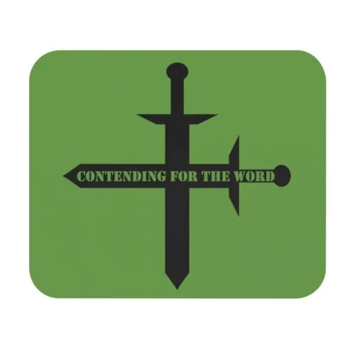 Contending for the Word - Green - Mouse Pad (Rectangle)