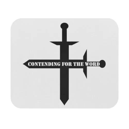 Contending for the Word - White - Mouse Pad (Rectangle)