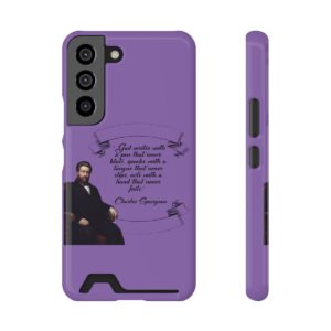 spurgeon-god-writes-with-a-pen-that-never-blots-purple-samsung-galaxy-s21-s22-case-with-card-holder