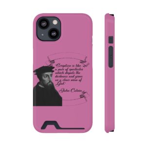 calvin-scripture-is-a-pair-of-spectacles-pink-iphone-13-case-with-card-holder