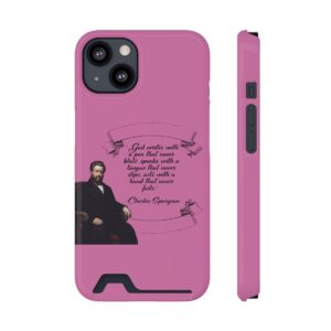 spurgeon-god-writes-with-a-pen-that-never-blots-pink-iphone-13-case-with-card-holder