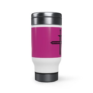 contending-for-the-word-hot-pink-stainless-steel-travel-mug-with-handle-14oz