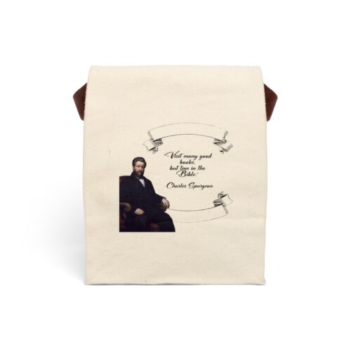 Spurgeon - Visit Many Good Books - Canvas Lunch Bag With Strap