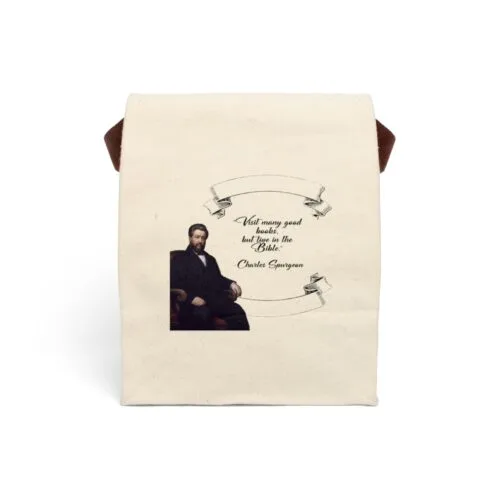 Spurgeon - Visit Many Good Books - Canvas Lunch Bag With Strap