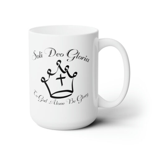 Soli Deo Gloria Ceramic Mug 15oz