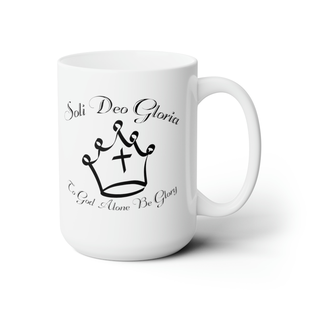 Soli Deo Gloria Ceramic Mug 15oz