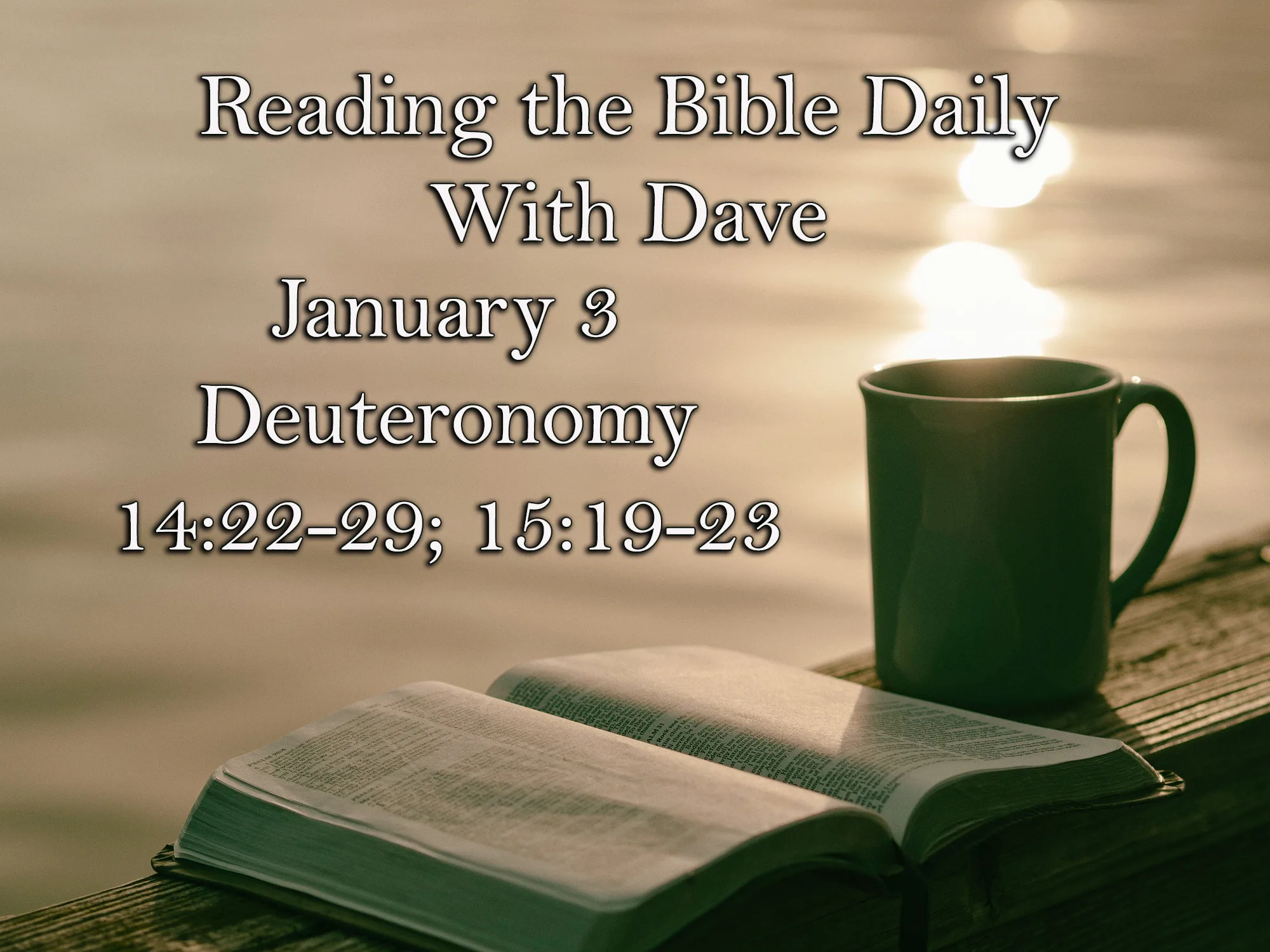 January 3 Deuteronomy 142229151923