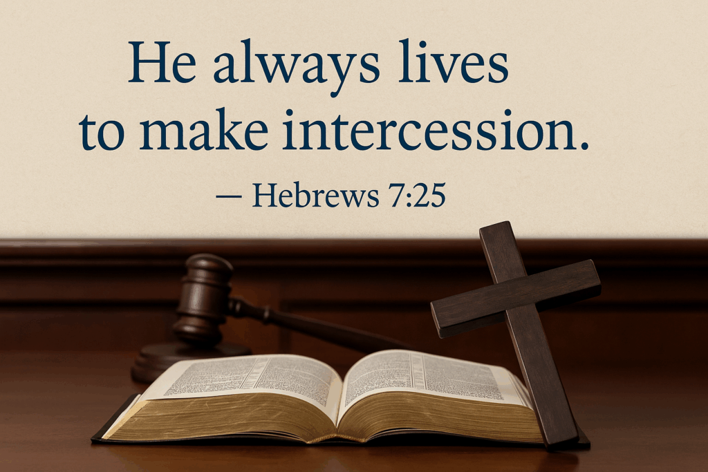 He always lives to make intercession.” — Hebrews 7:25