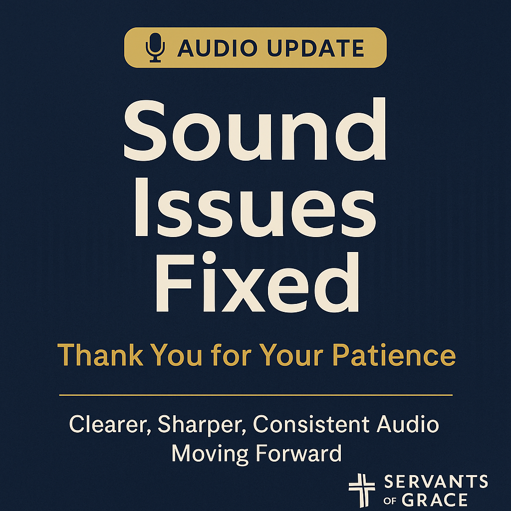 A Note About Recent Audio Issues 1