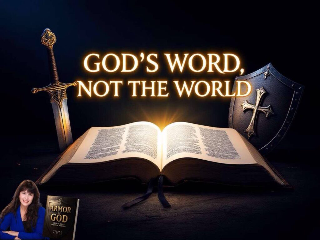 Open Bible resting on a wooden table with soft light, symbolizing biblical wisdom and God’s Word as the foundation for spiritual warfare