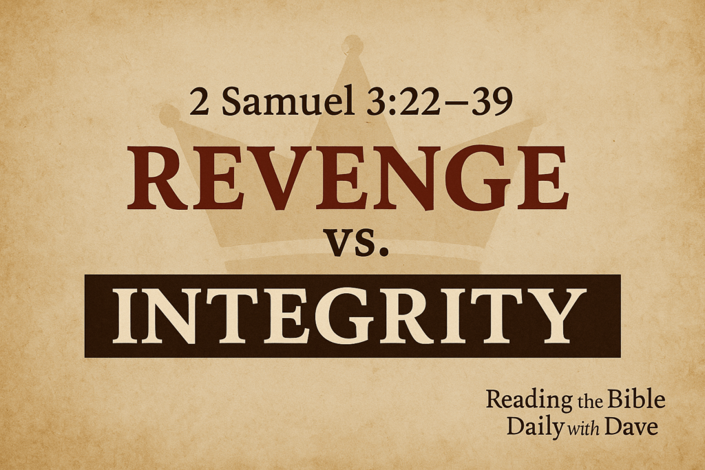 2 Samuel 3:22–39 – Revenge versus Integrity – Bible study on David, Joab, and God’s justice