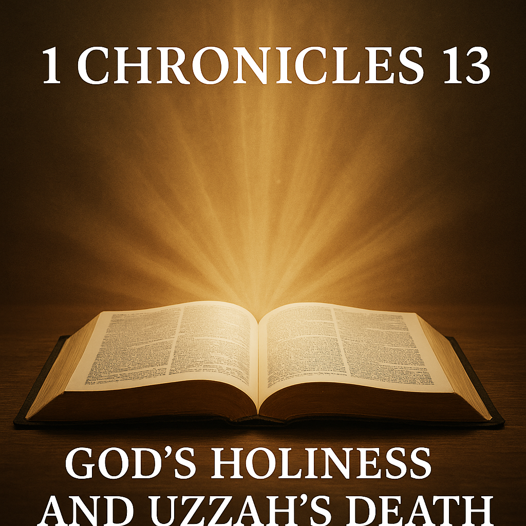 An open Bible with radiant light shining upon it, symbolizing God’s holiness and His Word as the source of truth.