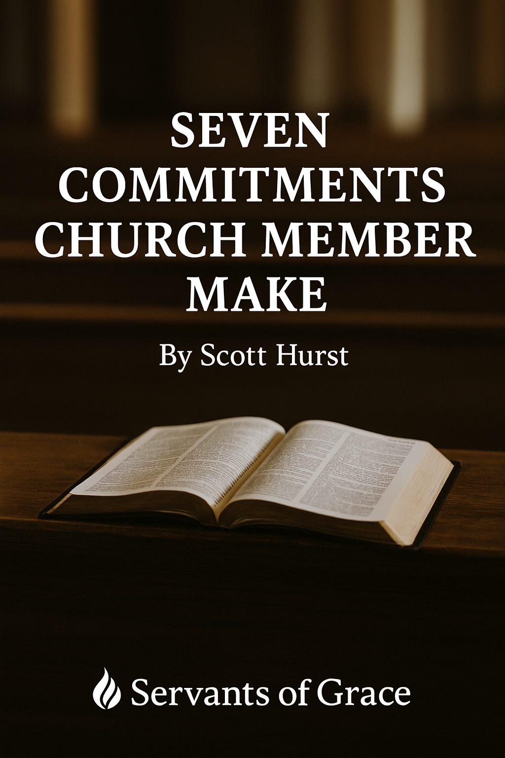 Open Bible resting on a wooden church pew with light streaming across the pages, symbolizing commitment to God’s Word in the life of the local church.