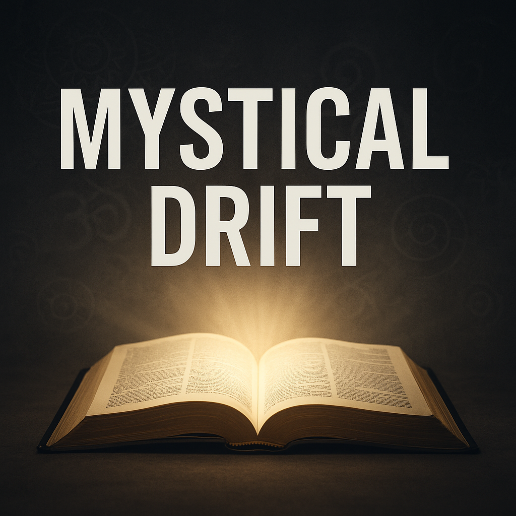 Open Bible glowing with radiant light against a dark background with faint mystical symbols, illustrating biblical truth exposing mystical drift in the church.