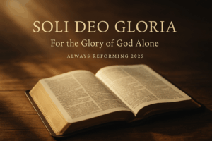 An open Bible illuminated by morning light, symbolizing God’s glory revealed through His Word.