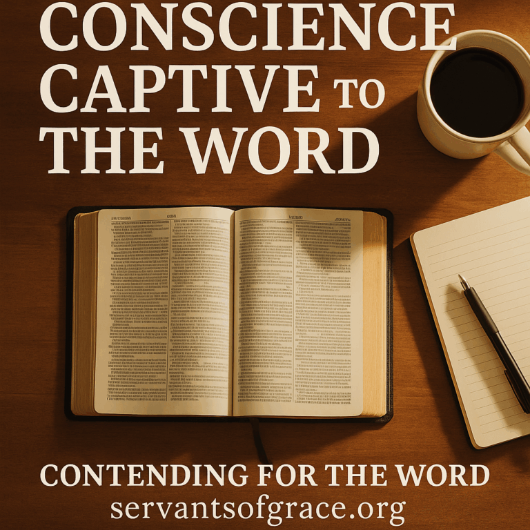 An open Bible radiating golden light that dispels darkness, symbolizing God’s Word guiding the conscience.