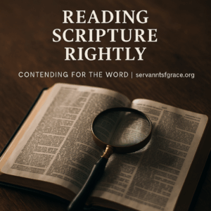 Open Bible with magnifying glass under warm sunlight symbolizing careful, contextual study of Scripture and guarding against proof-texting.