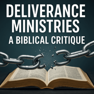 An open Bible with chains breaking, symbolizing true freedom in Christ versus the false promises of deliverance ministries.