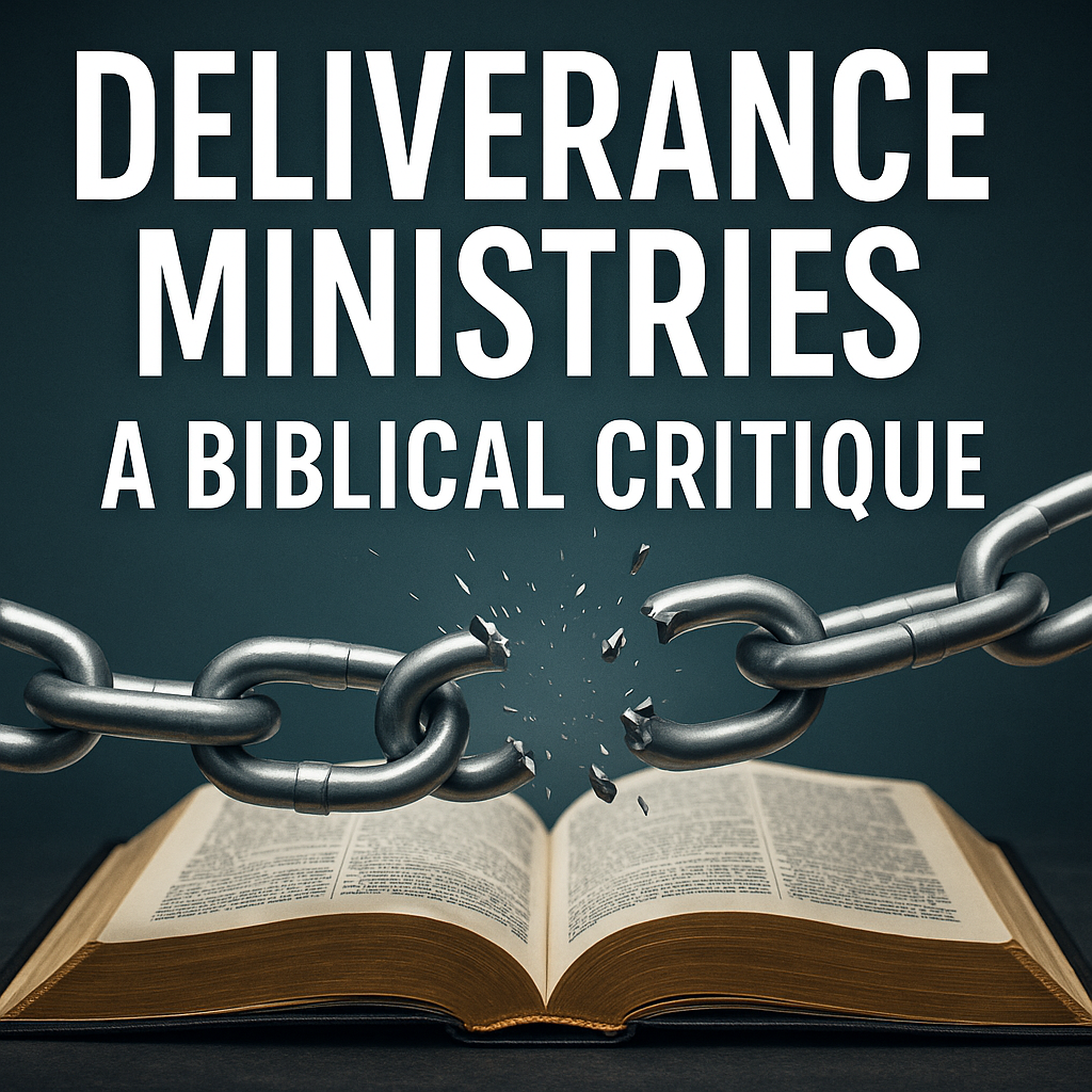 An open Bible with chains breaking, symbolizing true freedom in Christ versus the false promises of deliverance ministries.