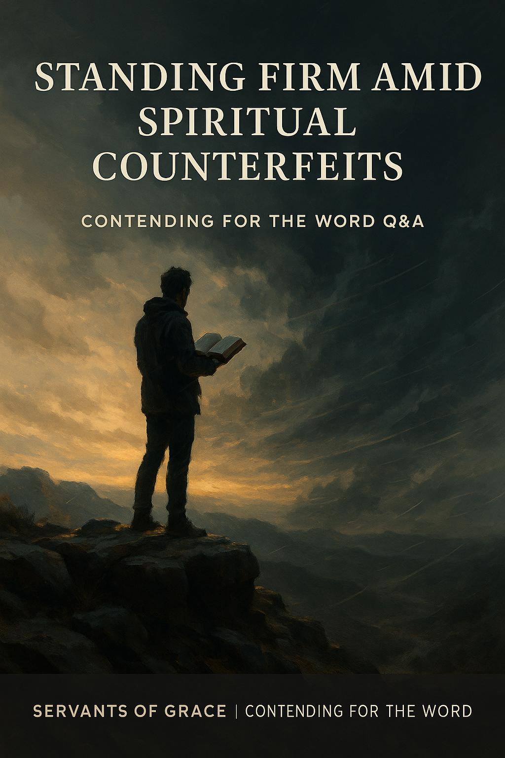 “An open Bible illuminated by a single candle in the dark, representing God’s Word as light in a world filled with spiritual deception.