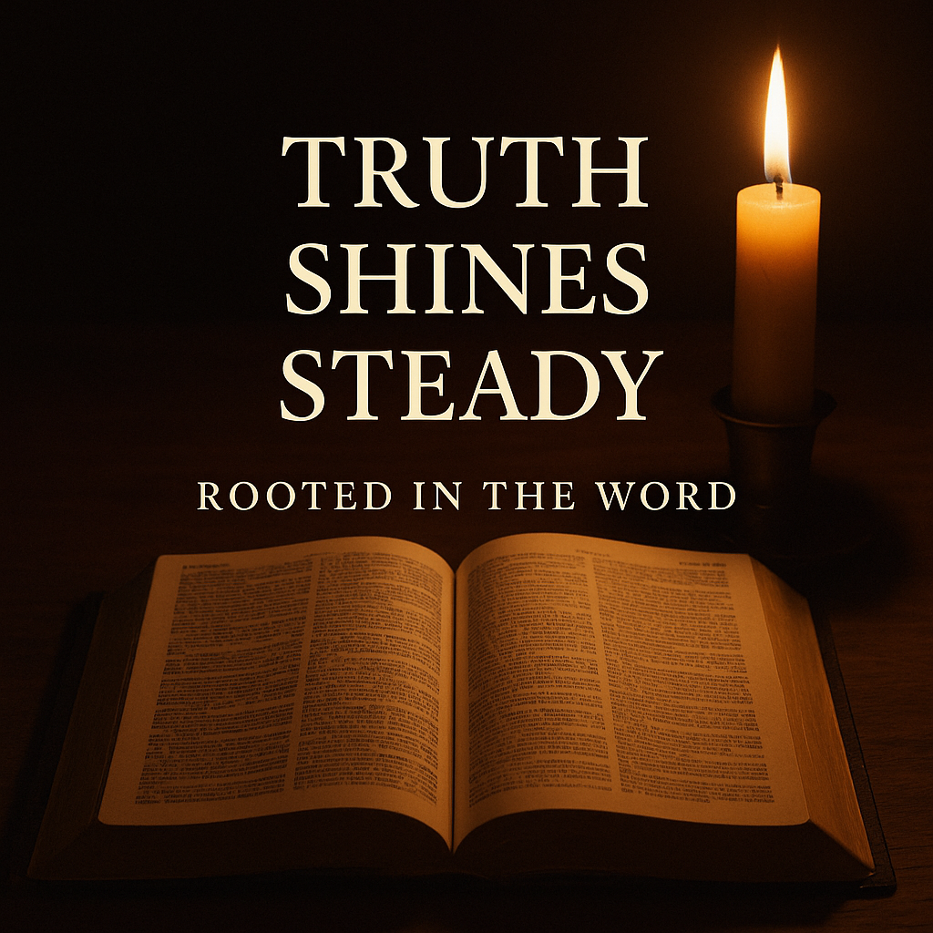 Candle beside an open Bible symbolizing steady guidance of Scripture over emotional experience.